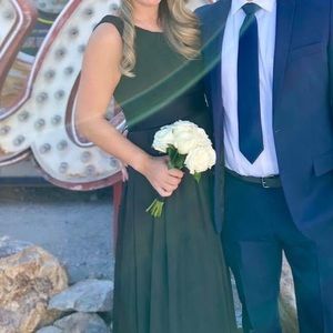 Vera Wang (White Collection) Ebony one-shoulder bridesmaids dress Size 8